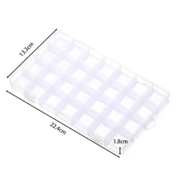 6/10/15/24/28 Grids Transparent plastic storage box beads Organizer Container For DIY Crafts Earing Jewelry Storage Case Display