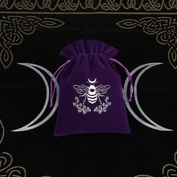 1Pcs 13x18cm Tarot Storage Velvet Bag Drawstring Pocket Board Game Card Embroidery Package Witchcraft Supplies for Altar Tarot