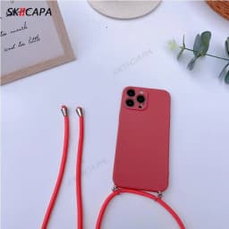 15T Crossbody Necklace Strap Cord Lanyard Soft Case for Xiaomi 15T 17T Pro Mi15 T Camera Protect Silicone Bumper Cover Shell