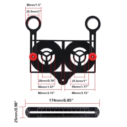 6-16 Fold Ruler Aluminium Alloy Angle Ruler Finder Measuring Ruler Perforated Mold Template Tool Locator Drill Guide Tile Hole