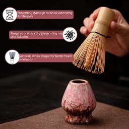 6PCS Japanese Matcha Tea Set Matcha Bowl Bamboo Matcha Whisk and Tea Scoop for Tea Lovers Gifts Tea-making Tools Accessories