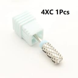 New Silver! Quality 6.5mm Diamond Big Round Top Barrel Original Tungsten Steel Carbide Manicure Nail Drill Bit File Accessories