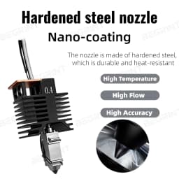 For Snapmaker U1 Hotend 24v 48w Ceramic Block Kit Stable Heating, 0.2-0.8mm Hardened Steel Nozzle Print Head for Snapmaker U1