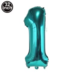 Balloon 1 Number Balloons Wild One Green Globe Blue Figure 1 Birthday Big Large 32 inch Red Rose Golden Silver Black Colorful