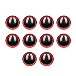 10pcs 3D Glitter Plastic Plush Safety Eyes For Toys Shinning Doll Eyeball For Amigurumi Bear Animal Puppet Dolls 6/18/20/22/24mm