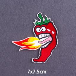Flame Letters Stickers Iron On Patches For Clothing Thermoadhesive Patches Punk Skull Embroidered Patches On Clothes Badges DIY