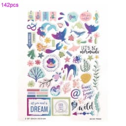 Creative Path Christmas Scrapbooking Die Cuts Cute Flower Decorative Journaling Paper Die Cut Ephemera Embellishments For Crafts