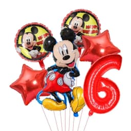 1set Mickey and Minne Foil Balloon Set Mickey Mouse Kids Birthday Decoration Balloon Baby Shower Party Decorate Supplies