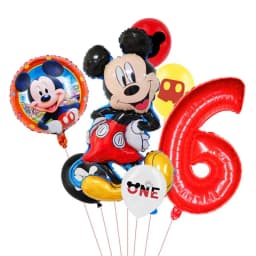 1set Mickey and Minne Foil Balloon Set Mickey Mouse Kids Birthday Decoration Balloon Baby Shower Party Decorate Supplies