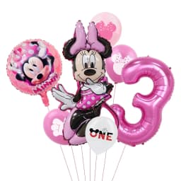 1set Mickey and Minne Foil Balloon Set Mickey Mouse Kids Birthday Decoration Balloon Baby Shower Party Decorate Supplies