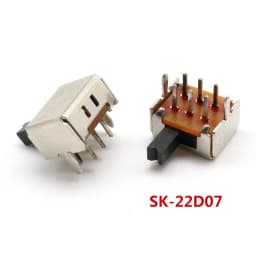 10PCS Slide Switch Micro-power Toggle Switch Single and Double-row Direct-inserted Horizontal Sliding Second Gear Third Gear