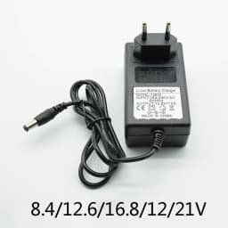 Adapter DC 8.4V 12.6V 2A 16.8V 2A 21V 1A Power Supply Charger EU Plug 5.5mm * 2.5mm(2.1mm) 100-240V 18650 Li-ion Battery