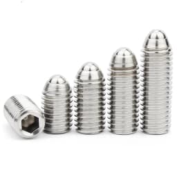 2/10 M2.5 M3 M4 M5 M6 M8-M12 Black Grade 12.9 304 Stainless Steel Hex Socket Allen Spring Ball Plunger Grub Point Set Screw Bolt