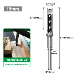 1pc 6-30mm Woodworking Square Drill Bit Mortise Hole Drill Tools Woodworking Tool