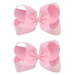 2Pcs/lot 6'' Solid Color Grosgrain Ribbon Bows Hair Clips For Cute Girls Large Handmade Hairpins Barrettes Kids Hair Accessories