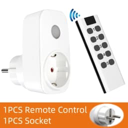 Smart Socket 16A EU French Power Plug 433Mhz Universal Remote Control Switch Controller 220V LED Programmable Electrical Outlets