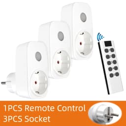 Smart Socket 16A EU French Power Plug 433Mhz Universal Remote Control Switch Controller 220V LED Programmable Electrical Outlets