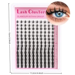 140pcs Fairy Eyelash 8-18mm Lazy Segmented False Eyelash Natural Thick Curling Easy for Beginners to Use