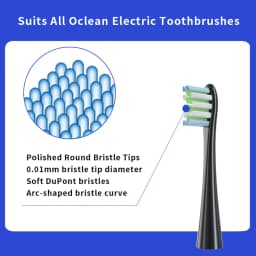 Brush Head Replacement for Oclean Electric Toothbrush Soft Bristle X/ X PRO/ Z1 Brushes Replaceable Head Fit for O-clean Sonic