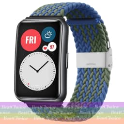 Nylon Strap For Correa Huawei Watch Nylon Braided Elastic Solo Loop For Huawei Watch Fit Strap Adjustable Woven Straps Bracelet