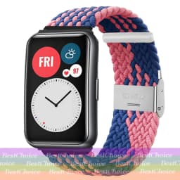 Nylon Strap For Correa Huawei Watch Nylon Braided Elastic Solo Loop For Huawei Watch Fit Strap Adjustable Woven Straps Bracelet