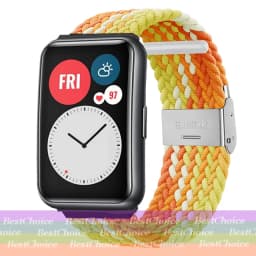 Nylon Strap For Correa Huawei Watch Nylon Braided Elastic Solo Loop For Huawei Watch Fit Strap Adjustable Woven Straps Bracelet
