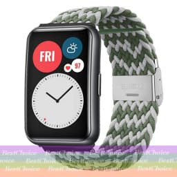 Nylon Strap For Correa Huawei Watch Nylon Braided Elastic Solo Loop For Huawei Watch Fit Strap Adjustable Woven Straps Bracelet