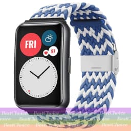 Nylon Strap For Correa Huawei Watch Nylon Braided Elastic Solo Loop For Huawei Watch Fit Strap Adjustable Woven Straps Bracelet