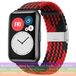 Nylon Strap For Correa Huawei Watch Nylon Braided Elastic Solo Loop For Huawei Watch Fit Strap Adjustable Woven Straps Bracelet