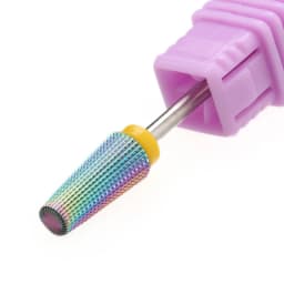Purple 5 in 1 Tapered Carbide Nail Drill Bits Drills Milling Cutter for Manicure Remove Gel Acylics Nails Accessories Tool