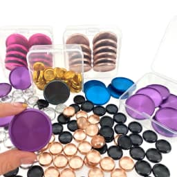 11pcs 18mm/21mm Metal Binding Ring Planner Discs Notebook Binders Mushroom Hole Binding Discs Discbound Planner Ring Binder