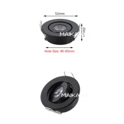 4/10pcs Led Mini Downlight 1W 3W Dimmable Spot Light Recessed Lamp AC85-265v Ceiling Light Aluminium 52mm With Driver