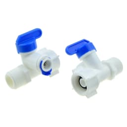RO Water Straight Plastic Ball Valve 1/4" 3/8" OD Hose Quick Connect 1/4" 3/8" Male 1/2" Female Reveser Osmosis Aquarium Fitting
