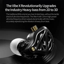 KZ Vibe X Low Frequency Vibration Earbuds HiFi Deep Bass Headset Stereo Sound In-Ear Earphones for Music Gaming