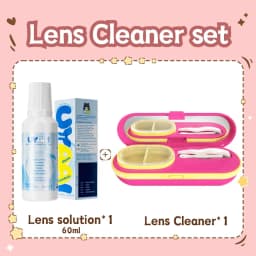 UYAAI Contact Lens Cleaner SET Contact Cleaning Lens Wearing Tool Eyes Opener Lens Care Accesories Lens Nursing Solution