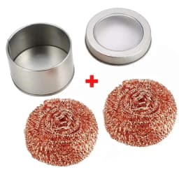 Metal Wire With Stand Set Welding Desoldering Soldering Solder Iron Tip Dross Cleaner Cleaning Steel Ball Mesh Filter Tin Remove