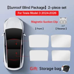 Sunshade For Tesla Model Y 2026 Juniper Model 3 Highland Magnetic Suction Clip Sunshade Skylight Keep Cool Heat Insulation