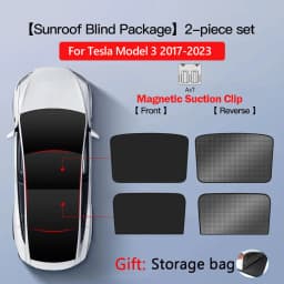 Sunshade For Tesla Model Y 2026 Juniper Model 3 Highland Magnetic Suction Clip Sunshade Skylight Keep Cool Heat Insulation