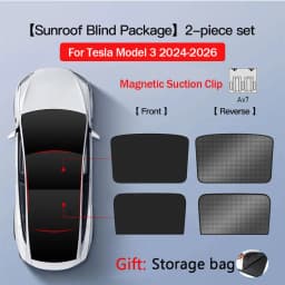 Sunshade For Tesla Model Y 2026 Juniper Model 3 Highland Magnetic Suction Clip Sunshade Skylight Keep Cool Heat Insulation