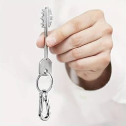4 PCS Stainless Steel Carabiner Clip Keychain Metal Key Rings Keyring Key Holder Clips Hook Holder Organizer for Car Keys Finder