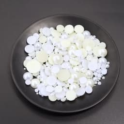 50-500pcs/lot Flat Back Half Pearl Beads 2/3/4/5/6/8/10/12/14mm Domed Cabochon Beads DIY Jewelry Making Material F1541