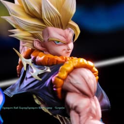 JT Studio Clouds Rising Gogeta Dragon BallZ Infinite SSj3 18.5Inch/47cm Can be Head swap be move PVC Favorite Battle Figure Toys