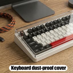 Clear Acrylic Mechanical Keyboard Dust Cover Protector Case For 60 96 98 104/108Key Transparent Anti-Dust Keyboard & Mouse Cover