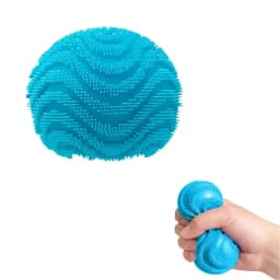 NeeDoh Fuzz Ball Wonder Waves Sensory Squeeze Toy Textured Stress Relief Fidget Ball for Adults Kids