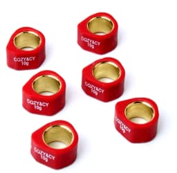 6PC Racing Variator Roller Weights 20x15mm 8g 10g 13g 15g 19g For Suzuki Burgman K2 K6 Uc Epicuro Ux Sixteen K8 125cc 150cc