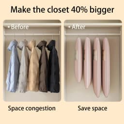 Space-Saving Clothes Hanging Bags Compression Bag Wardrobe Organizer Dust Cover Down Jacket Compression Closet Storage Bag