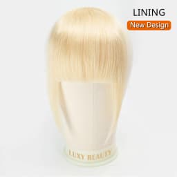 Human Hair Bangs 3 Clips 3D Blunt Cut Natural Hair Bangs OverHead Clip In Hair Extensions Non-Remy 2.5"x4.5" Black Brown Blonde