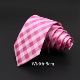 Casual 7cm Plaid Ties For Men Skinny Red Blue Tie Fashion Polyester Strip Necktie Business Slim Shirt Accessories Gift Cravate