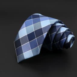 Casual 7cm Plaid Ties For Men Skinny Red Blue Tie Fashion Polyester Strip Necktie Business Slim Shirt Accessories Gift Cravate