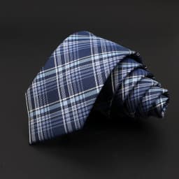 Casual 7cm Plaid Ties For Men Skinny Red Blue Tie Fashion Polyester Strip Necktie Business Slim Shirt Accessories Gift Cravate